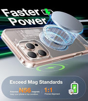 Magnetic Stand for iPhone 16 Pro Max Tpu Case with Premium Invisible Stand